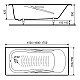 Приобрести Стальная ванна Roca Princess-N 160x75 2203E0000 с антискользящим покрытием в магазине сантехники Santeh-Crystal.ru