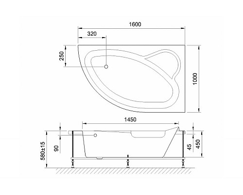 Заказать Акриловая ванна Royal Bath Alpine Standart 160x100 RB819101ST-R с гидромассажем в магазине сантехники Santeh-Crystal.ru