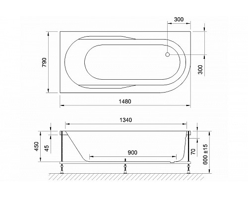 Santeh-Crystal.ru: Акриловая ванна Royal Bath Azur Standart 150x80 RB614201ST-L с гидромассажем Заказать Акриловая ванна Royal Bath Azur Standart 150x80 RB614201ST-L с гидромассажем в магазине сантехники Santeh-Crystal.ru