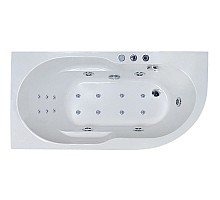 Акриловая ванна Royal Bath Azur De Luxe 140x80 RB614200DL-L с гидромассажем