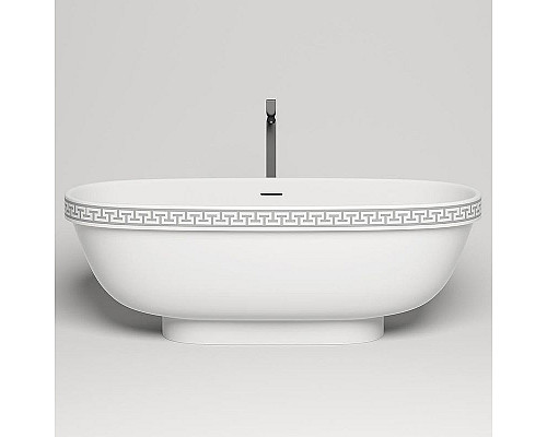 Santeh-Crystal.ru: Ванна из литьевого мрамора 179x79 см Salini S-Stone Greca Meander 103021M Приобрести Ванна из литьевого мрамора 179x79 см Salini S-Stone Greca Meander 103021M в магазине сантехники Santeh-Crystal.ru