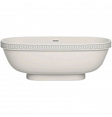 Ванна из литьевого мрамора 179x79 см Salini S-Stone Greca Meander, покраска по RAL полностью 103021MRF