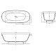 Заказать Ванна из литьевого мрамора 180x80 см Salini S-Stone Greca, покраска по RAL полностью 103121MRF в магазине сантехники Santeh-Crystal.ru
