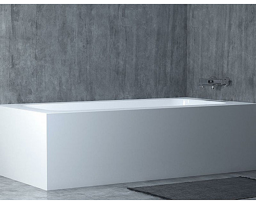Купить Ванна из литьевого мрамора 180x80 см Salini S-Sense Orlanda Kit 102112G в магазине сантехники Santeh-Crystal.ru