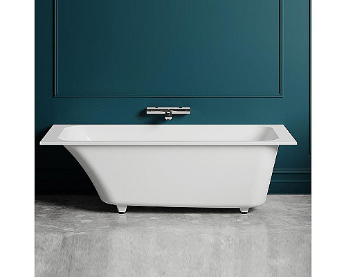 Купить Ванна из литьевого мрамора 170x70 см Salini S-Stone Orlanda Kit 102121M в магазине сантехники Santeh-Crystal.ru