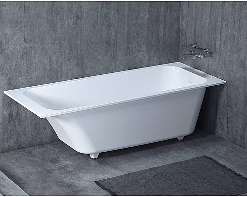 Купить Ванна из литьевого мрамора 170x70 см Salini S-Stone Orlanda Kit 102121M в магазине сантехники Santeh-Crystal.ru