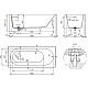 Купить Ванна из литьевого мрамора 170x75 см Salini S-Stone Ornella Kit 102421M в магазине сантехники Santeh-Crystal.ru