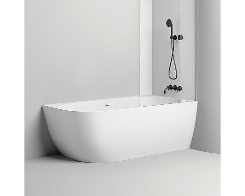 Приобрести Ванна из литьевого мрамора 170x85 см Salini S-Stone Sofia Corner R 102524M в магазине сантехники Santeh-Crystal.ru