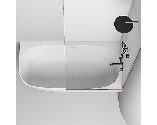 Приобрести Ванна из литьевого мрамора 170x85 см Salini S-Stone Sofia Corner R 102524M в магазине сантехники Santeh-Crystal.ru