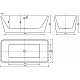 Купить Акриловая ванна Sancos Dama 170x80 FB05 без гидромассажа в магазине сантехники Santeh-Crystal.ru