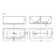 Акриловая ванна Sancos Edge 170x80 L FB23L цвет Белый