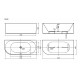 Акриловая ванна Sancos Edge 170x80 R FB23R цвет Белый