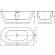 Заказать Акриловая ванна Sancos Fusion 170x80 FB03 без гидромассажа в магазине сантехники Santeh-Crystal.ru