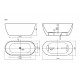 Акриловая ванна Sancos Leaf 170x80 FB20 цвет Белый