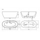 Акриловая ванна Sancos Oval 170x80 FB21 цвет Белый