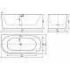 Приобрести Акриловая ванна Sancos Veneto R 170x80 FB12 без гидромассажа в магазине сантехники Santeh-Crystal.ru