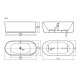 Акриловая ванна Sancos Vivia 170x80 FB24 цвет Белый