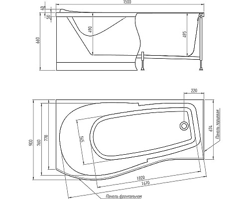 Santeh-Crystal.ru: Акриловая ванна Timo Vino 150x90 L VINO1590L без гидромассажа Купить Акриловая ванна Timo Vino 150x90 L VINO1590L без гидромассажа в магазине сантехники Santeh-Crystal.ru