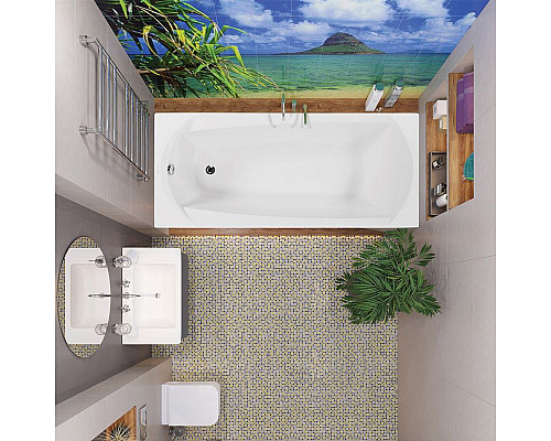 Приобрести Акриловая ванна Vagnerplast Ebony 160x75 без гидромассажа в магазине сантехники Santeh-Crystal.ru