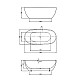 Купить Акриловая ванна Vincea 170x81.5 VBT-408-1700 без гидромассажа в магазине сантехники Santeh-Crystal.ru