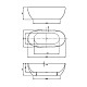 Купить Акриловая ванна Vincea 180x81.5 VBT-408-1800 без гидромассажа в магазине сантехники Santeh-Crystal.ru