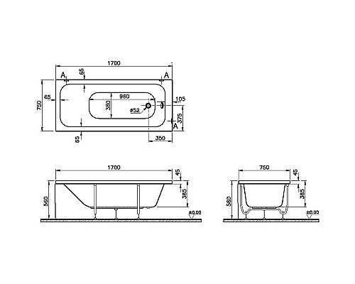 Santeh-Crystal.ru: Акриловая ванна Vitra Optimum Neo 170x75 64570001000 без гидромассажа Заказать Акриловая ванна Vitra Optimum Neo 170x75 64570001000 без гидромассажа в магазине сантехники Santeh-Crystal.ru