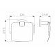 Купить Держатель для туалетной бумаги с крышкой WONZON & WOGHAND, Хром (WW-8426) в магазине сантехники Santeh-Crystal.ru