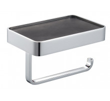 Держатель для туалетной бумаги с полкой WONZON & WOGHAND, Хром (WW-9536)