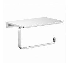 Держатель для туалетной бумаги с полкой WONZON & WOGHAND ECLIPSE, Хром (WW-9126-CR)