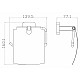 Заказать Держатель для туалетной бумаги с крышкой WONZON & WOGHAND, Хром (WW-6626) в магазине сантехники Santeh-Crystal.ru