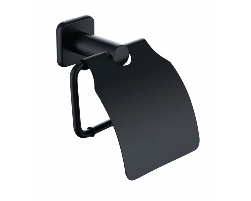 Купить Держатель для туалетной бумаги с крышкой WONZON & WOGHAND, Темный графит (WW-V1802-GM) в магазине сантехники Santeh-Crystal.ru