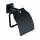 Купить Держатель для туалетной бумаги с крышкой WONZON & WOGHAND, Темный графит (WW-V1802-GM) в магазине сантехники Santeh-Crystal.ru