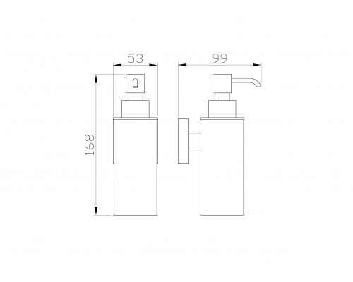Приобрести Дозатор мыла WONZON & WOGHAND, Брашированный никель (WW-8932-BN) в магазине сантехники Santeh-Crystal.ru