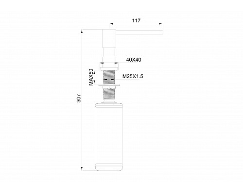 Купить Дозатор мыла WONZON & WOGHAND, Хром (WW-88SD01-CR) в магазине сантехники Santeh-Crystal.ru