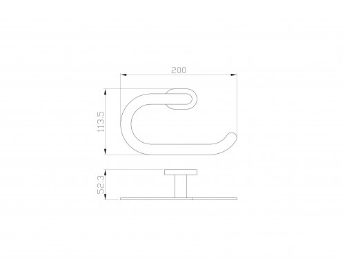 Заказать Кольцо для полотенец WONZON & WOGHAND, Хром (WW-8413) в магазине сантехники Santeh-Crystal.ru