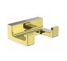 Двойной крючок для ванной WONZON & WOGHAND, Глянцевое золото (WW-9125-LG)