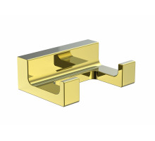 Двойной крючок для ванной WONZON & WOGHAND, Глянцевое золото (WW-9125-LG)
