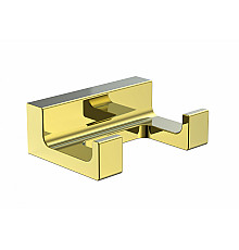 Двойной крючок для ванной WONZON & WOGHAND, Глянцевое золото (WW-9125-LG)