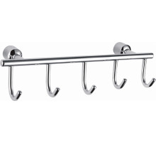 Вешалка с 5 крючками для ванной WONZON & WOGHAND, Хром (WW-9382-5)