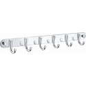 Вешалка с 6 крючками для ванной WONZON & WOGHAND, Хром (WW-9384-6)