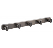 Вешалка с 5 крючками для ванной WONZON & WOGHAND, Темный графит (WW-9355)