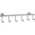 Вешалка с 6 крючками для ванной WONZON & WOGHAND, Хром (WW-9382-6)