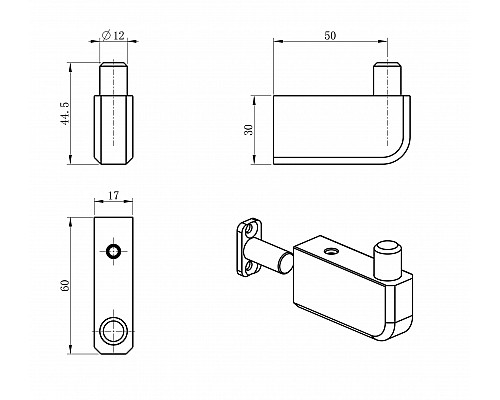 Заказать Крючок для ванной WONZON & WOGHAND, Хром (WW-V3301-CR) в магазине сантехники Santeh-Crystal.ru