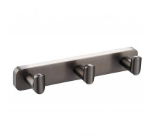 Вешалка с 3 крючками для ванной WONZON & WOGHAND GRAFFITY, Темный графит (WW-9335-BGM)