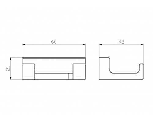 Заказать Двойной крючок для ванной WONZON & WOGHAND, Темный графит (WW-9125-GM) в магазине сантехники Santeh-Crystal.ru
