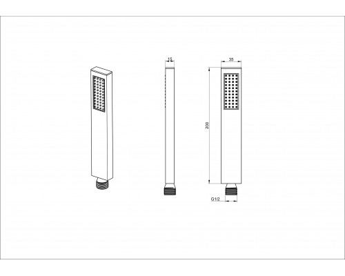 Приобрести Лейка для душа WONZON & WOGHAND, Хром (WW-88SC06-CR) в магазине сантехники Santeh-Crystal.ru