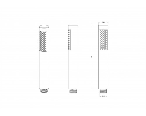Приобрести Лейка для душа WONZON & WOGHAND, Черный матовый (WW-88SC04-MB) в магазине сантехники Santeh-Crystal.ru