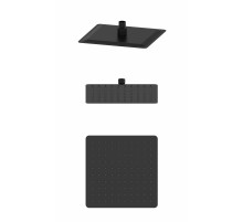 Тропическая лейка для душа WONZON & WOGHAND, Черный матовый (WW-88DP06-MB)