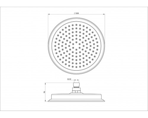 Заказать Тропическая лейка для душа WONZON & WOGHAND, Темный графит (WW-88DP05-BGM) в магазине сантехники Santeh-Crystal.ru