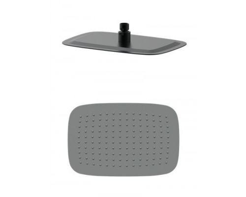 Приобрести Тропическая лейка для душа WONZON & WOGHAND, Темный графит (WW-88DP03-BGM) в магазине сантехники Santeh-Crystal.ru